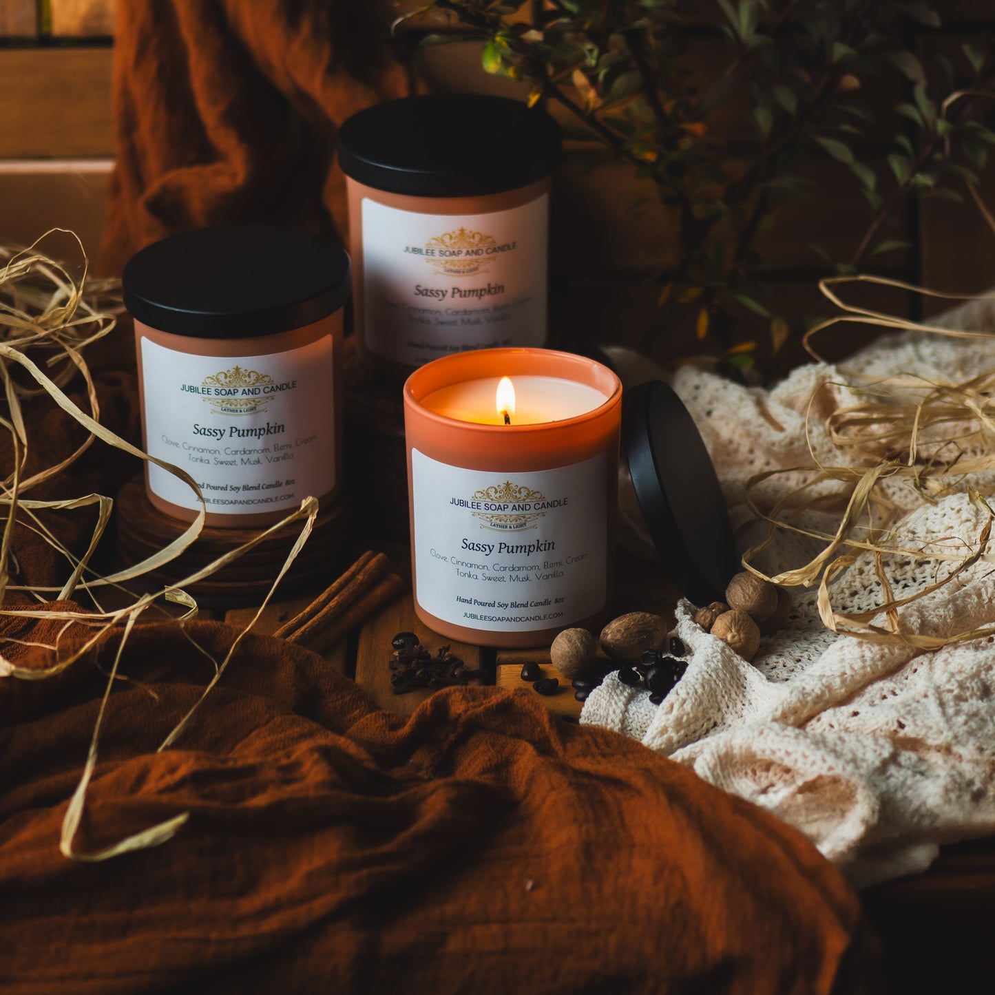 The Sassy Pumpkin- Handcrafted Soy Blend Candle