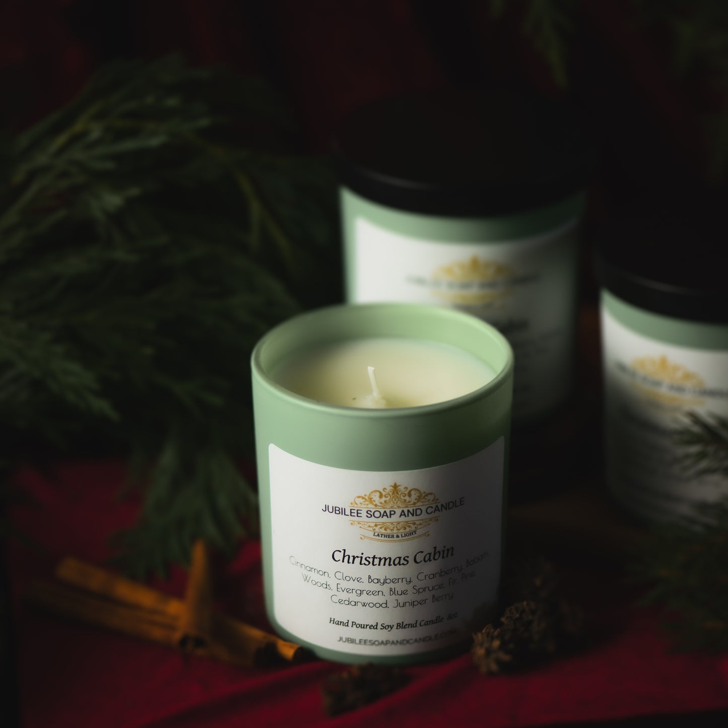 The Christmas Cabin- Handcrafted Soy Blend Candle