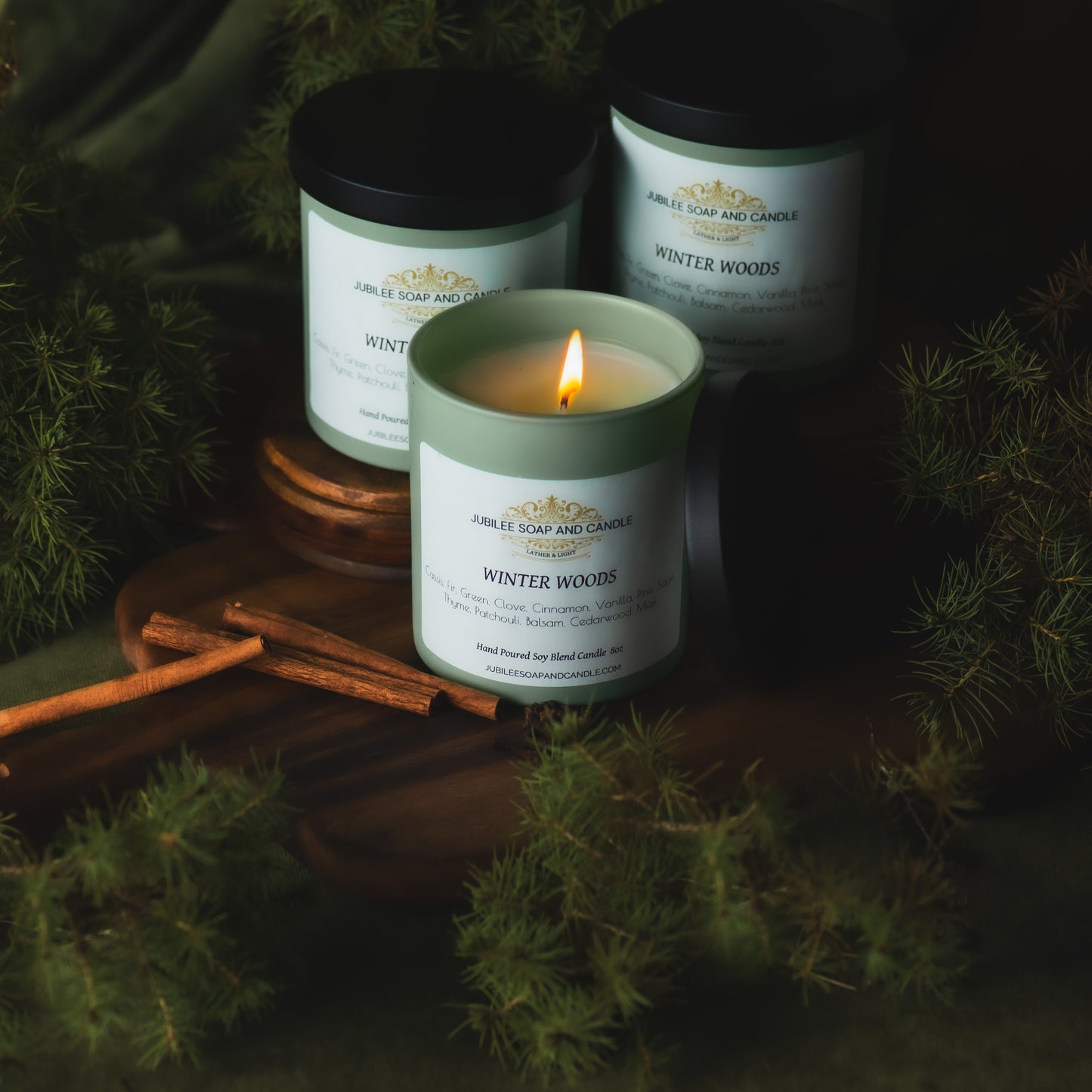 The Winter Woods- Handcrafted Soy Blend Candle