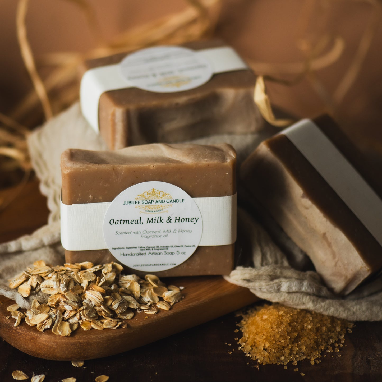Oatmeal, Milk & Honey- Handmade Artisan Crafted Bar Soap
