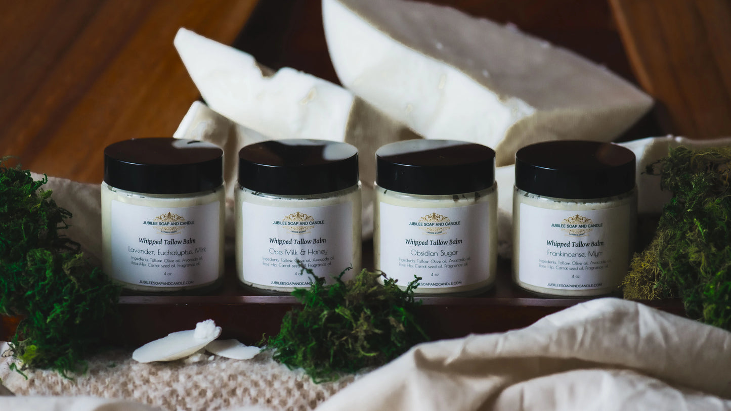 Handcrafted Whipped Tallow Balm- Choose Scent