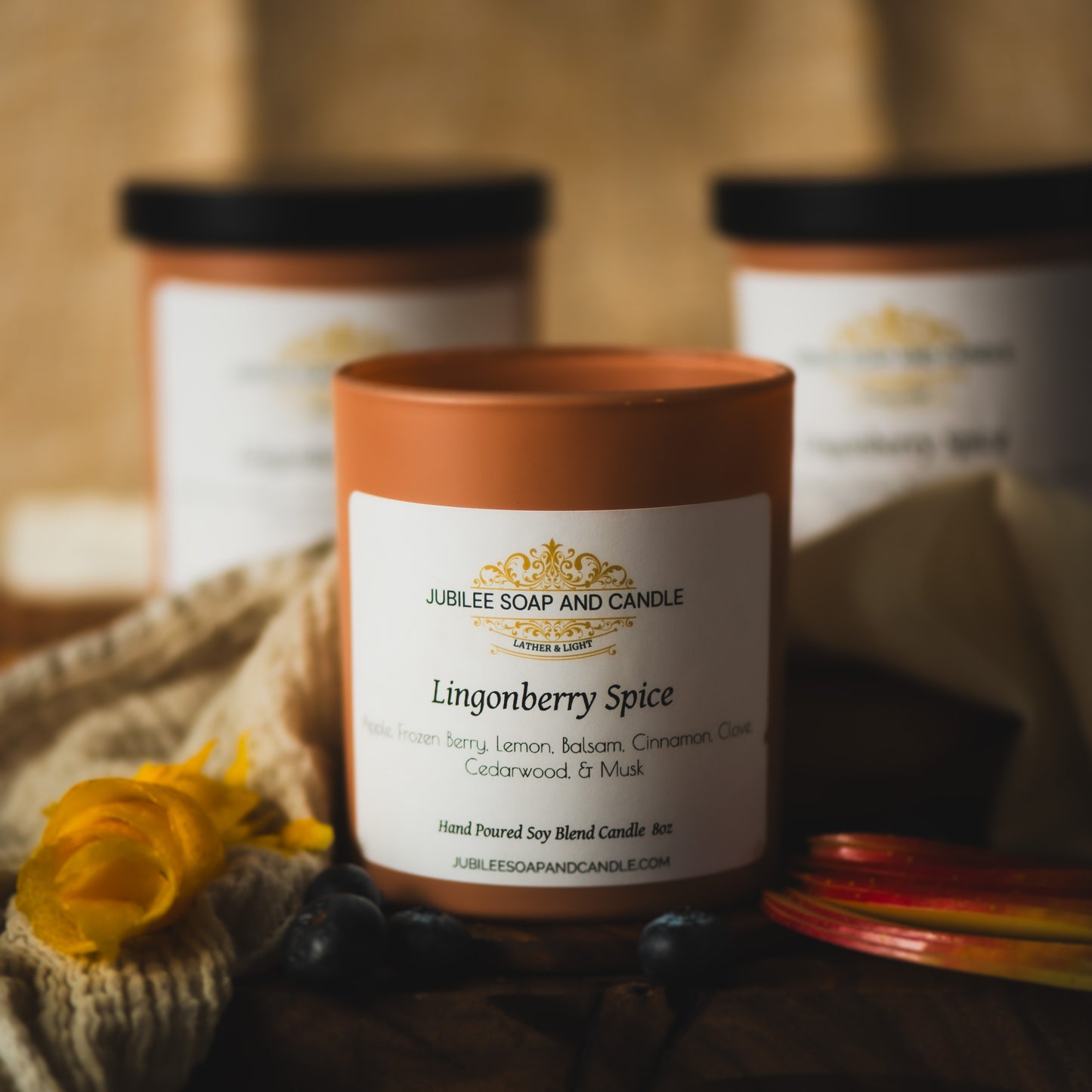 The Lingonberry- Handcrafted Soy Blend Candle