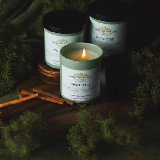 The Winter Woods- Handcrafted Soy Blend Candle