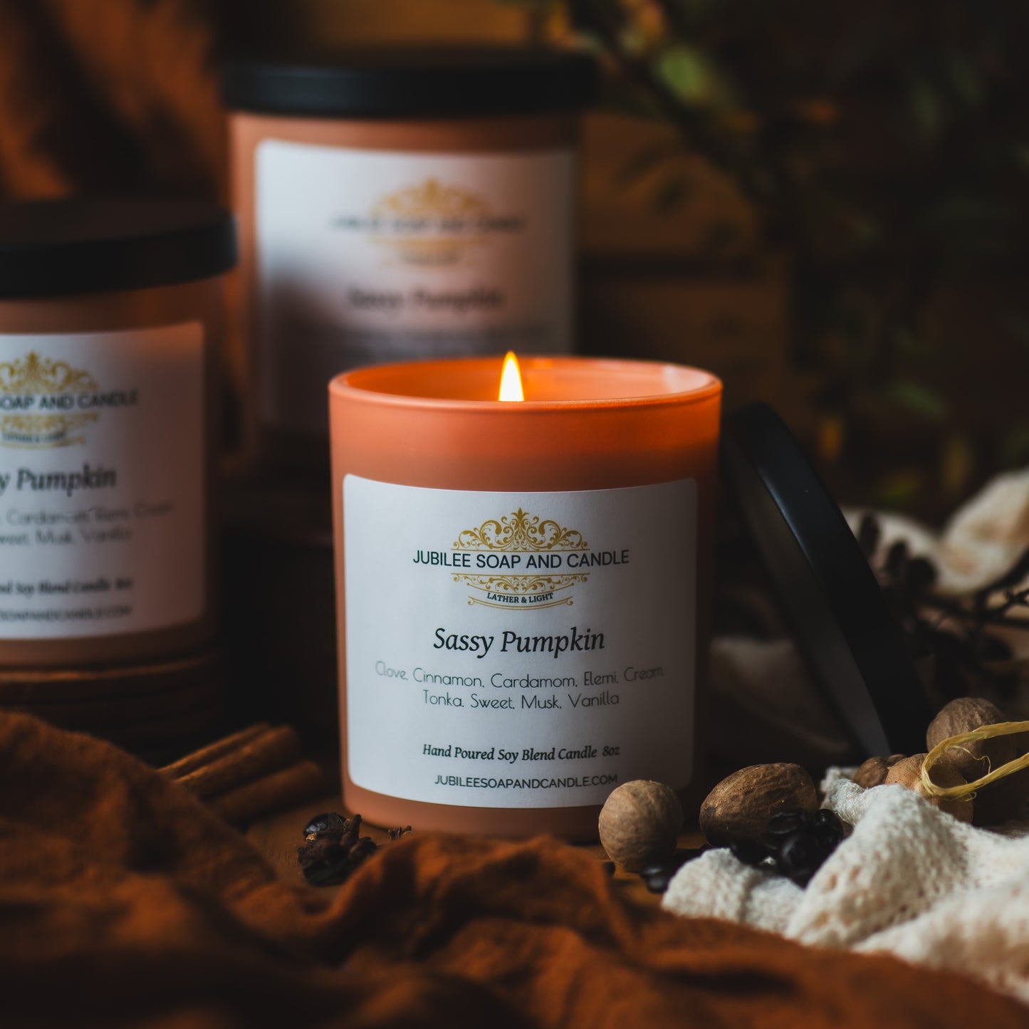 The Sassy Pumpkin- Handcrafted Soy Blend Candle