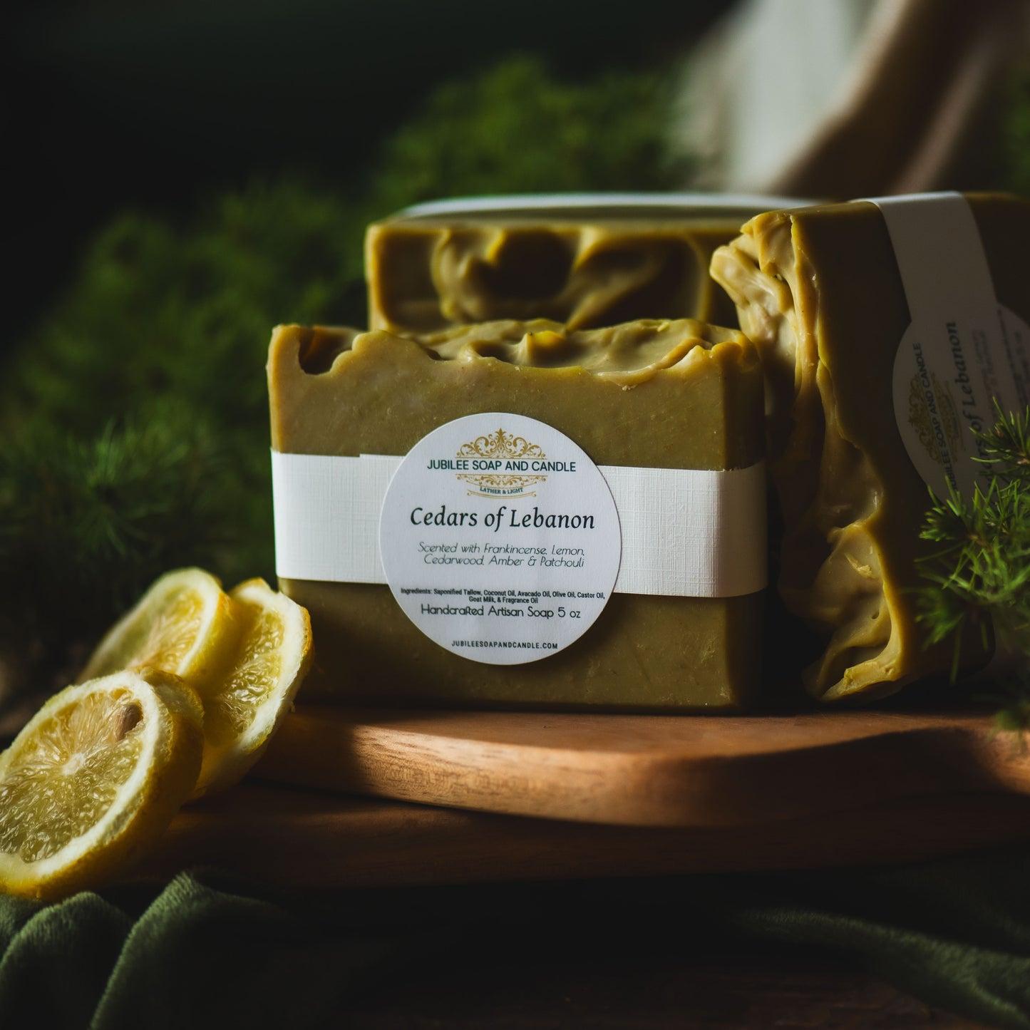 The Cedars of Lebanon- Handmade Tallow & Goat Milk Artisan Crafted Bar Soap